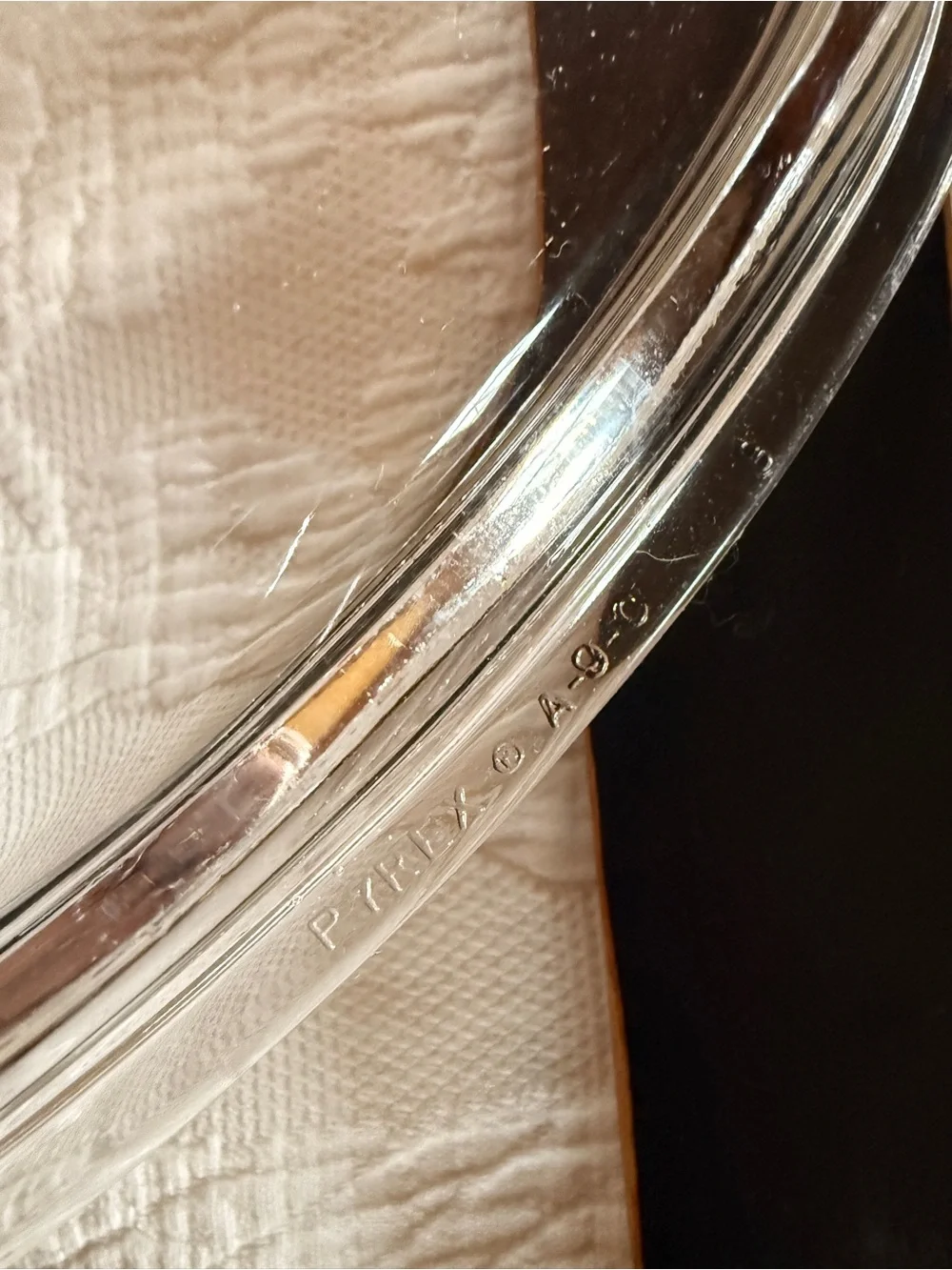 Pyrex Clear Glass Square Lid A-9-C